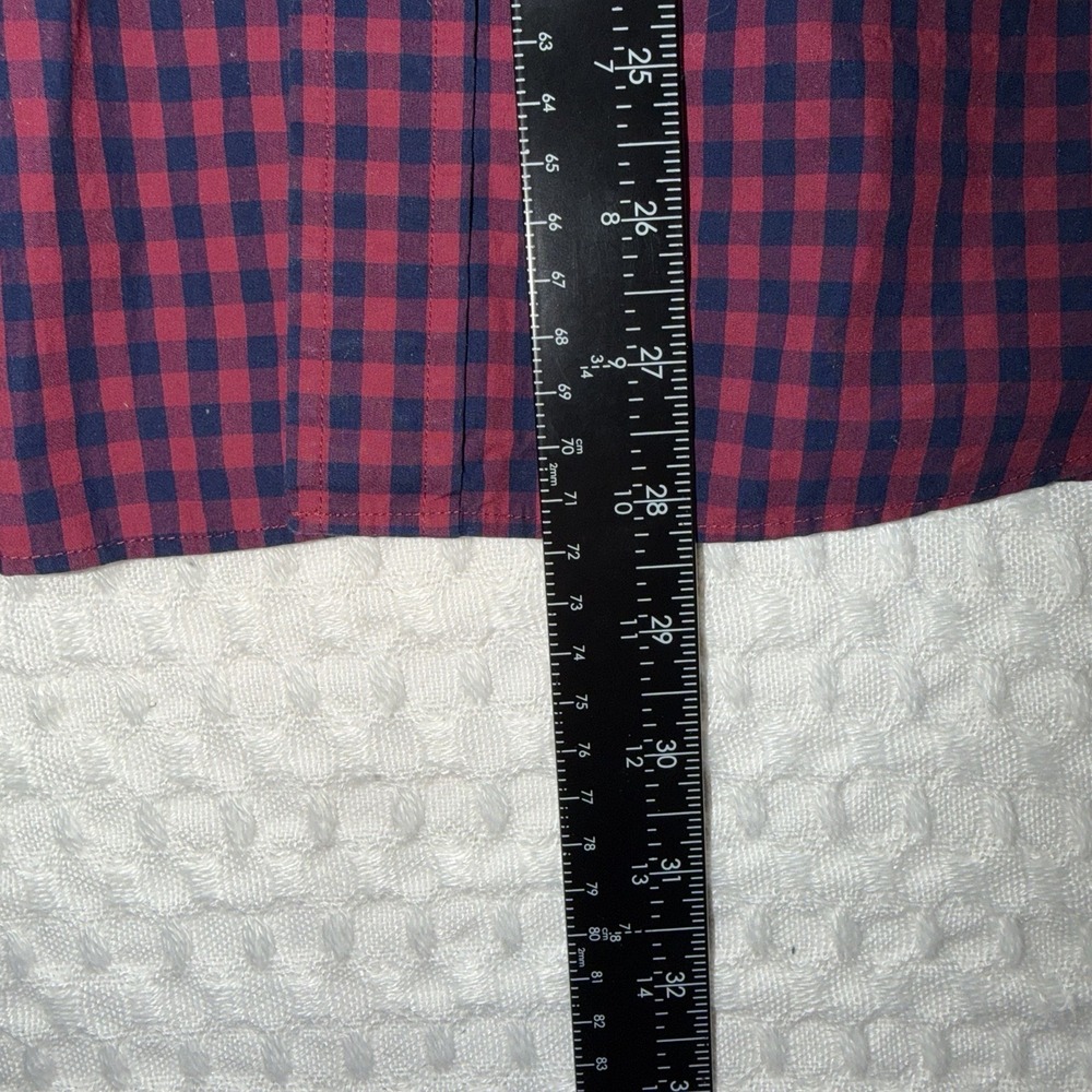 Brooks Brothers Mens Medium Gingham Button Down Dress Shirt Red Blue‎ Cotton M - Picture 6 of 6